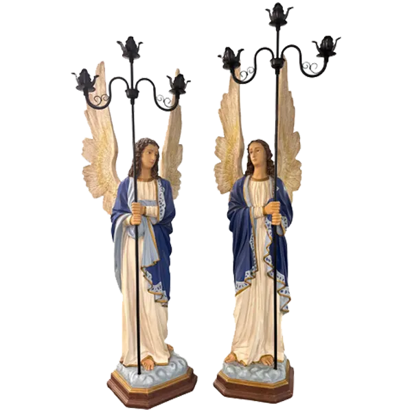 Imagem Anjo c/ Candelabro 150cm (PAR)