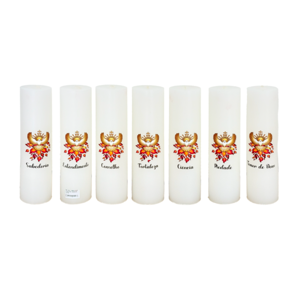 Conjunto de Velas do Pentecoste - Adesivo - 30x7cm